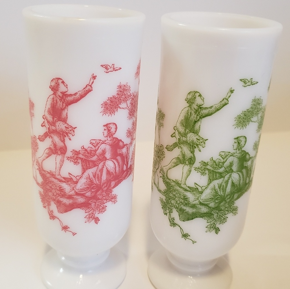 Milk Glass Demitasse Vintage Mugs